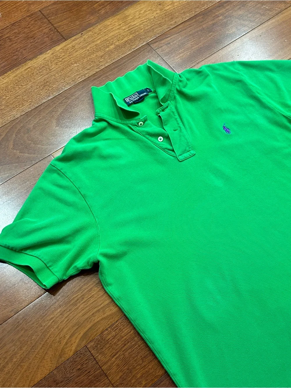Ralph Lauren Green Short-Sleeve Polo with Embroidered Pony
